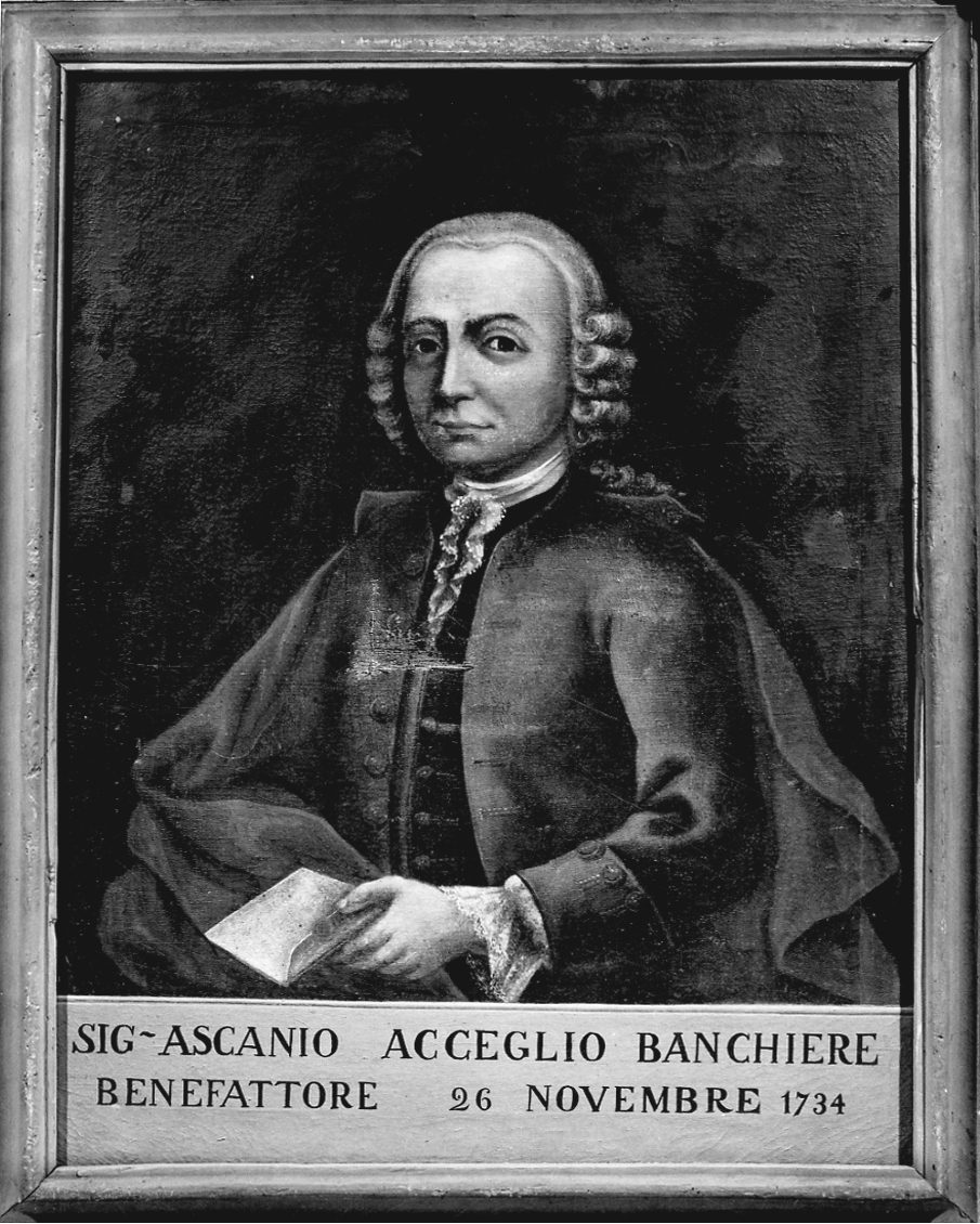 ritratto di Ascanio Acceglio (dipinto, opera isolata) - ambito cuneese (seconda metà sec. XVIII)