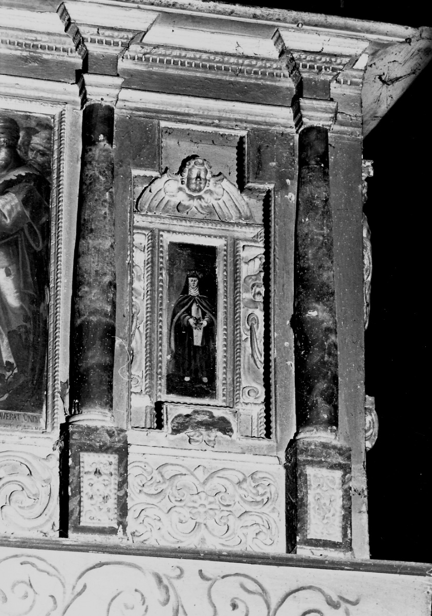 Santi francescani (decorazione pittorica, ciclo) - ambito piemontese (ultimo quarto sec. XVI)