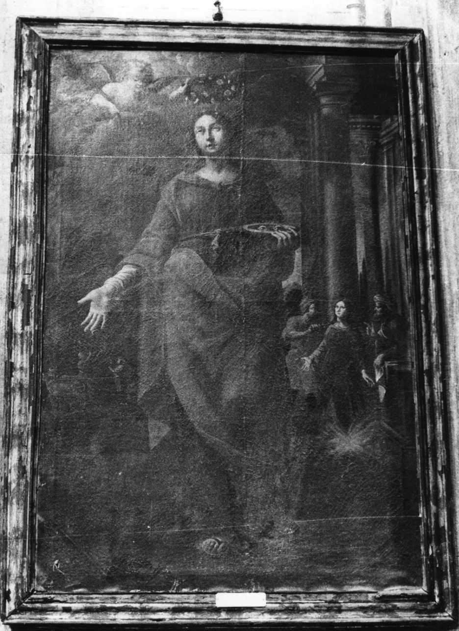 Santa Lucia (dipinto, opera isolata) - ambito Italia settentrionale (sec. XVII)