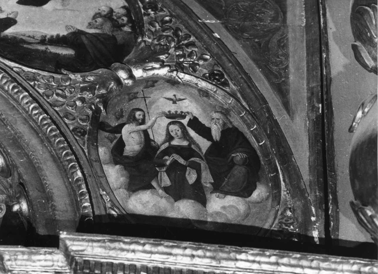 incoronazione di Maria Vergine (dipinto, elemento d'insieme) di Oddone Pascale (secondo quarto sec. XVI)