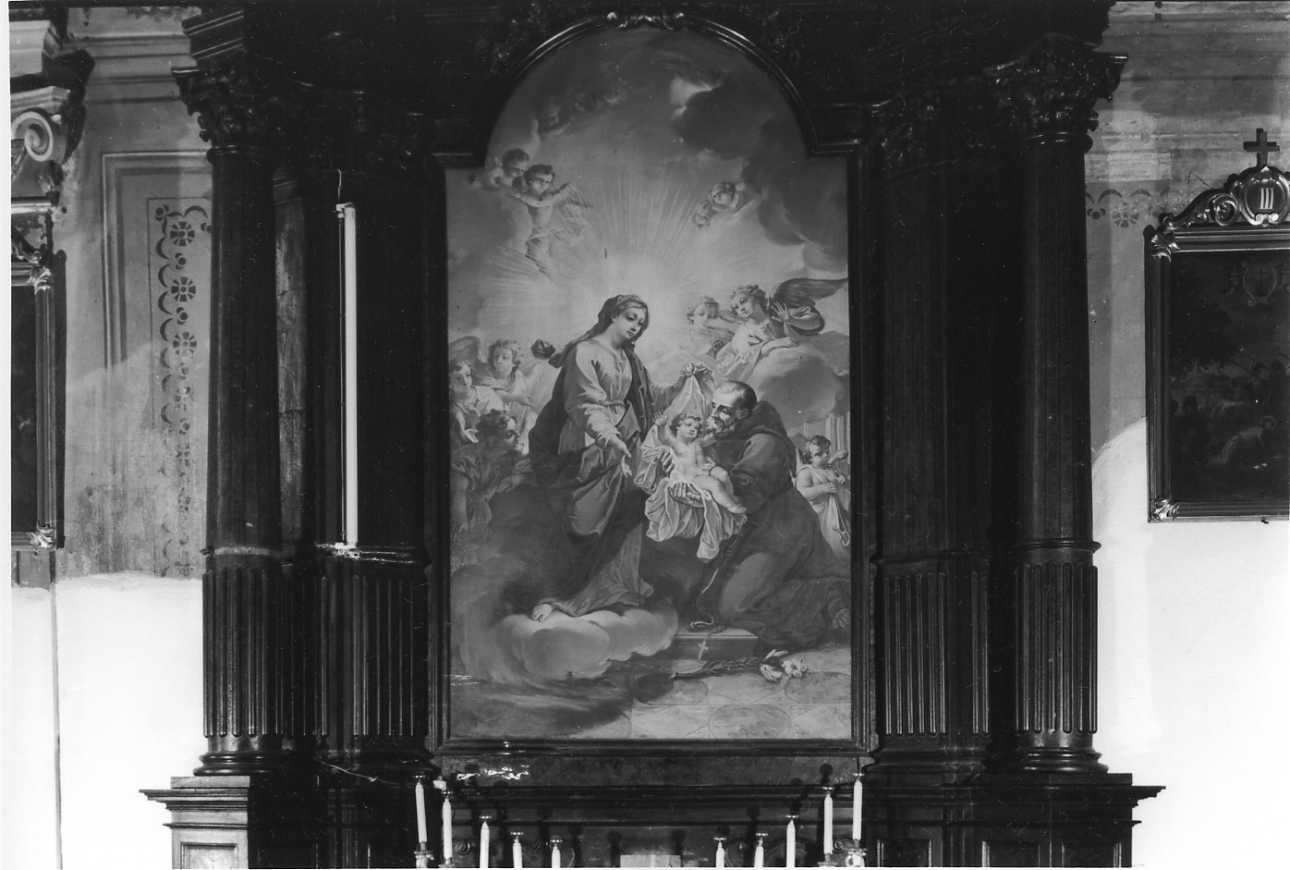 Madonna con Bambino e Sant'Antonio da Padova (dipinto, opera isolata) di Bellotti Tommaso (terzo quarto sec. XVIII)