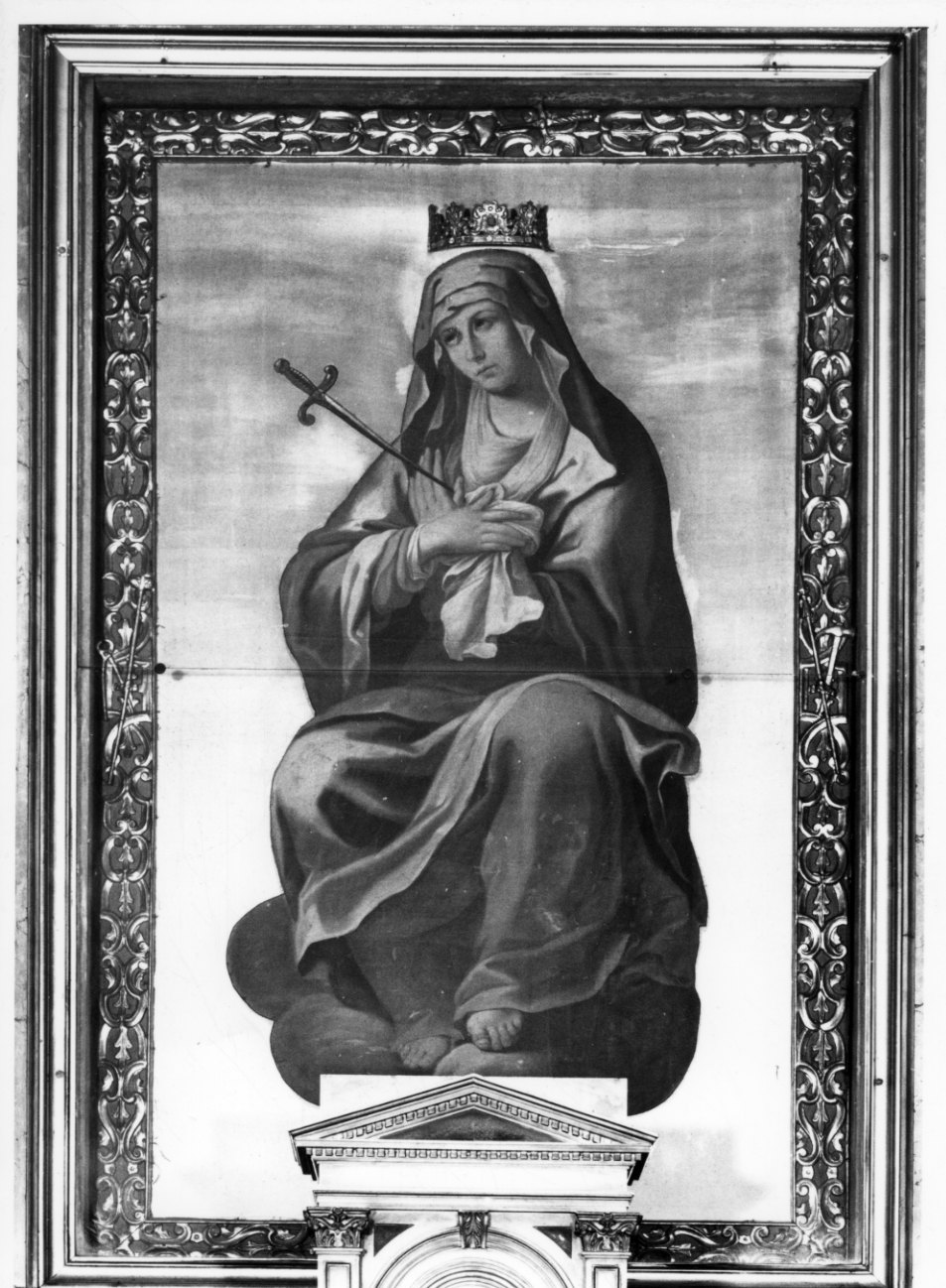 Madonna Addolorata (ancona, opera isolata) di Tiberino Bartolomeo (secondo quarto sec. XVII)