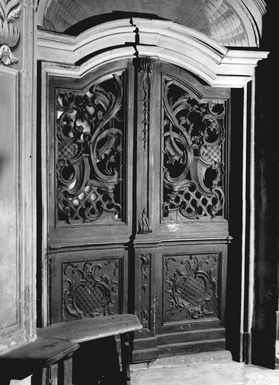 porta - a due battenti, coppia di Argenteri Giuseppe (attribuito) (terzo quarto sec. XVIII)
