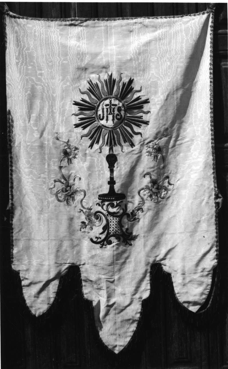San Giuseppe e Gesù Bambino (stendardo processionale, opera isolata) - manifattura piemontese (sec. XIX)