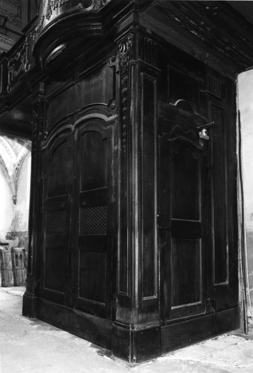 bussola d'ingresso, opera isolata - bottega piemontese (seconda metà sec. XVIII)