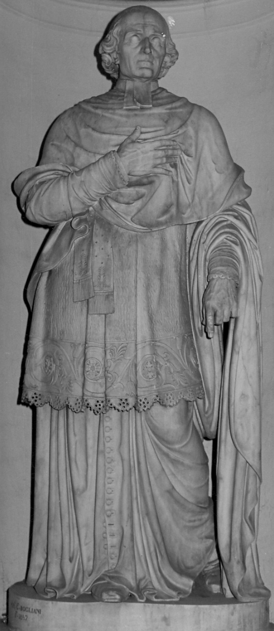ritratto di Giovanni Gaetano Ferraris (statua, opera isolata) di Bogliani Giuseppe (metà sec. XIX)