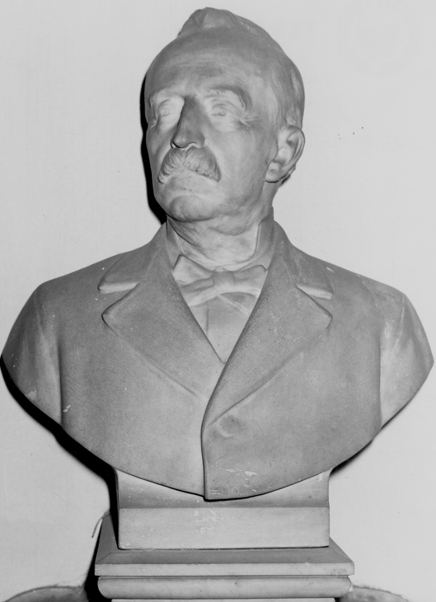 busto ritratto di Massimo Biandrà (busto, opera isolata) - bottega piemontese (inizio sec. XX)