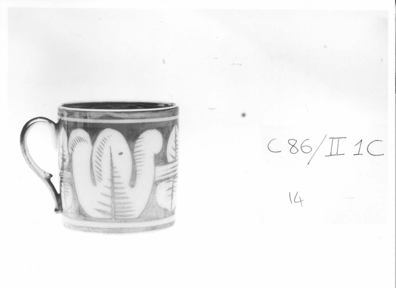 motivo decorativo (tazzina da caffe', opera isolata) - manifattura francese (prima metà sec. XIX)