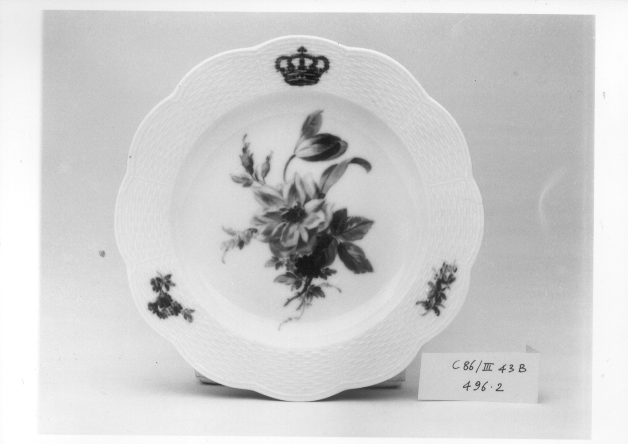 motivo decorativo floreale (servizio da tavola, serie) di Manifattura di Meissen (fine sec. XIX)