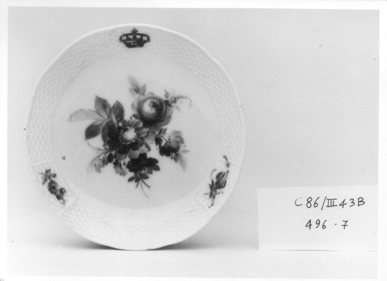 motivo decorativo floreale (servizio da tavola, serie) di Manifattura di Meissen (fine sec. XIX)