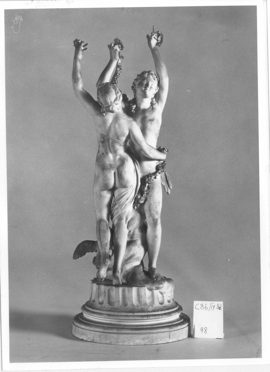 Amore e Flora, Amore e Flora (gruppo scultoreo, elemento d'insieme) di Boizot Louis Simon, Manifattura Reale di Sèvres (sec. XVIII)