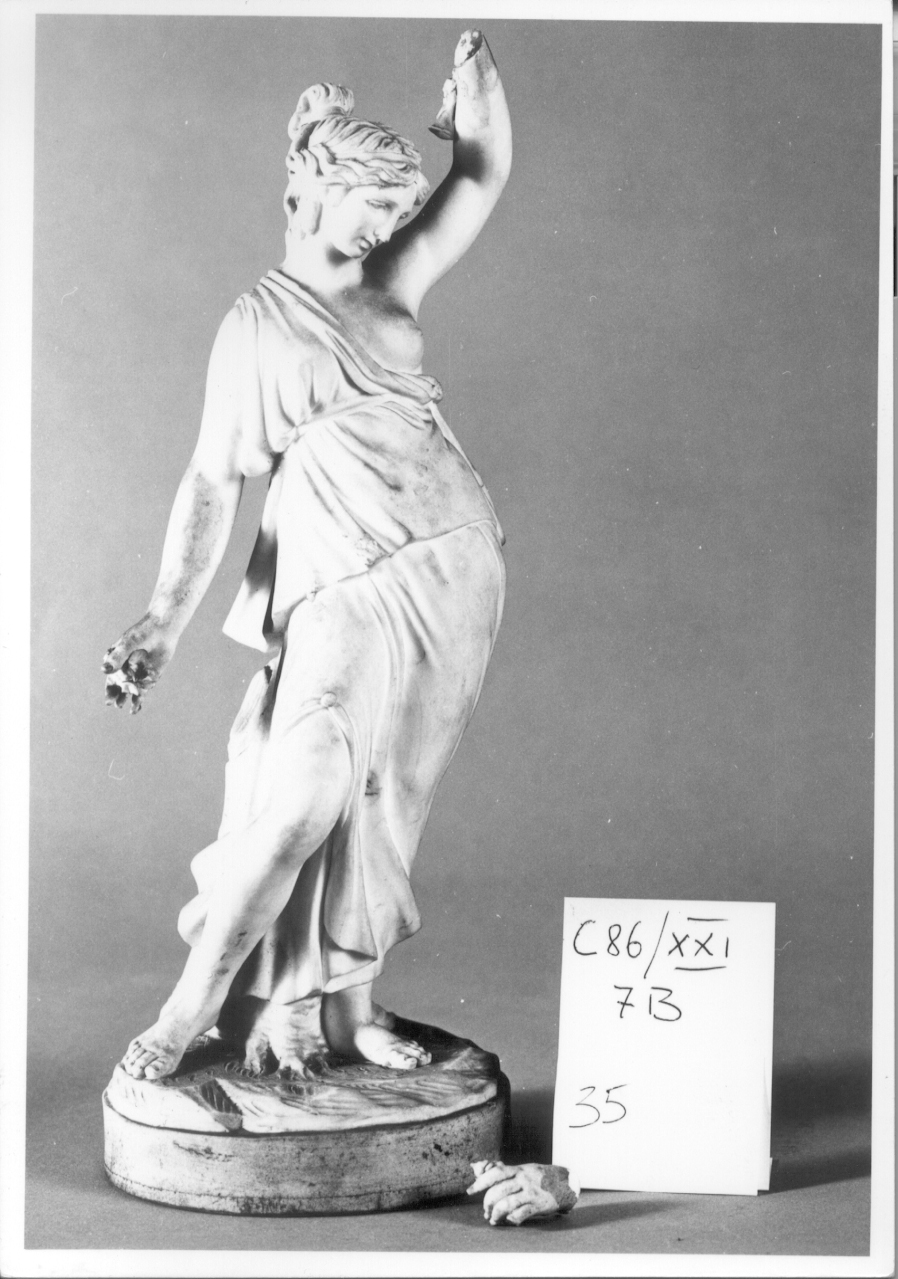 FIGURA ALLEGORICA FEMMINILE (statuetta, elemento d'insieme) di Manifattura di Nast (sec. XIX)