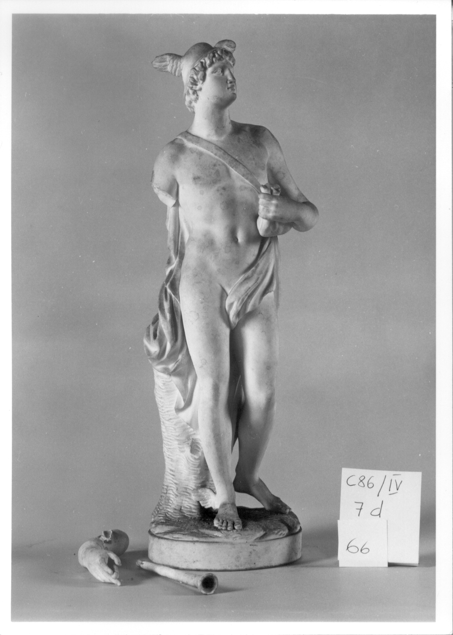 MERCURIO (statuetta, elemento d'insieme) di Manifattura di Nast (fine sec. XVIII)