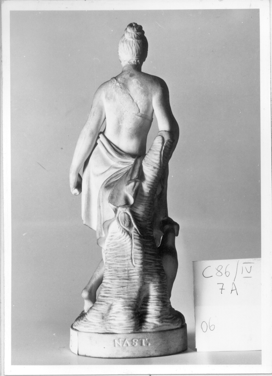 Diana cacciatrice (statuetta, elemento d'insieme) di Manifattura di Nast (fine sec. XVIII)