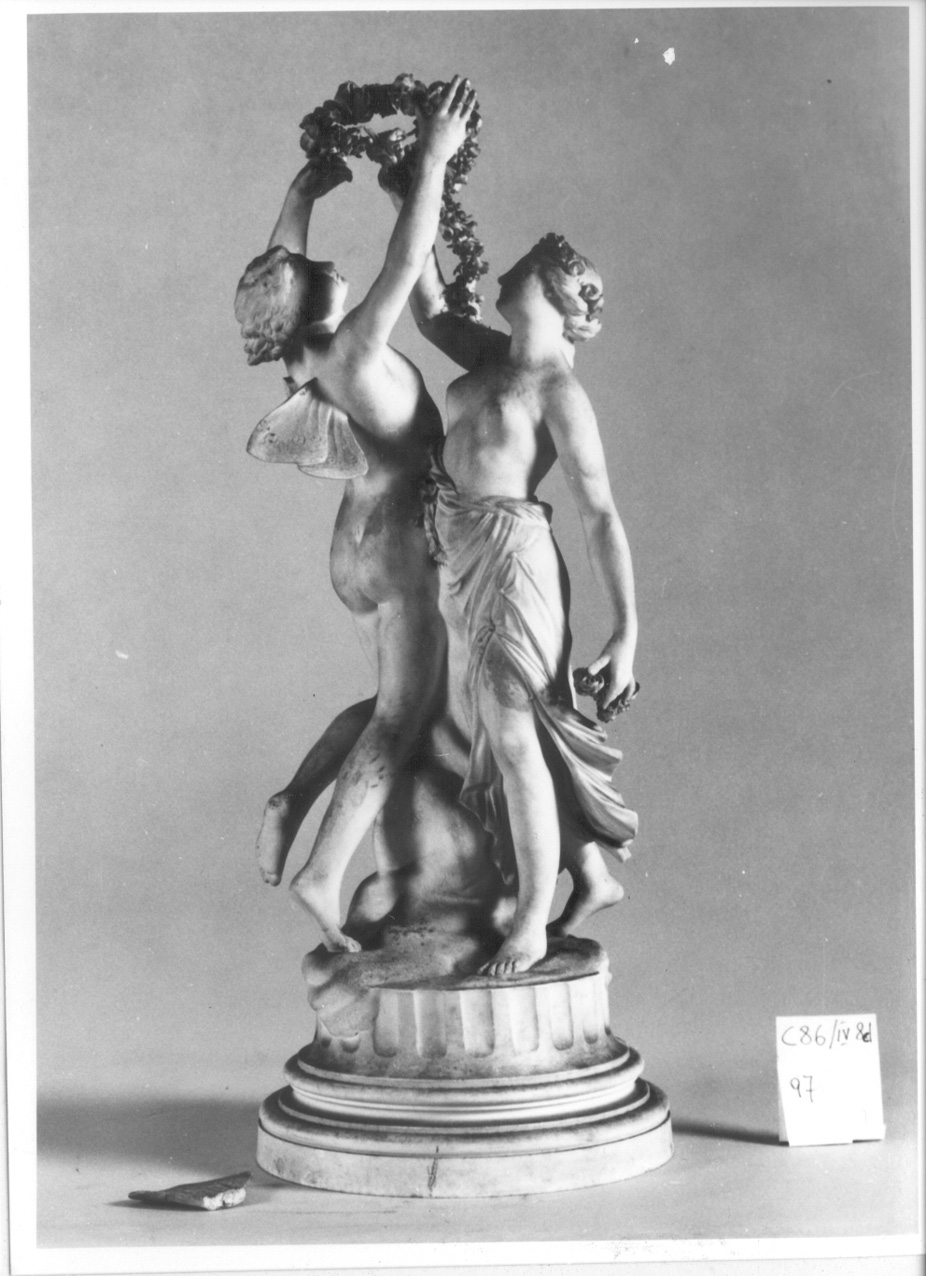 Flora e Zefiro, Zefiro e Flora (gruppo scultoreo, elemento d'insieme) di Boizot Louis Simon, Manifattura Reale di Sèvres (sec. XVIII)