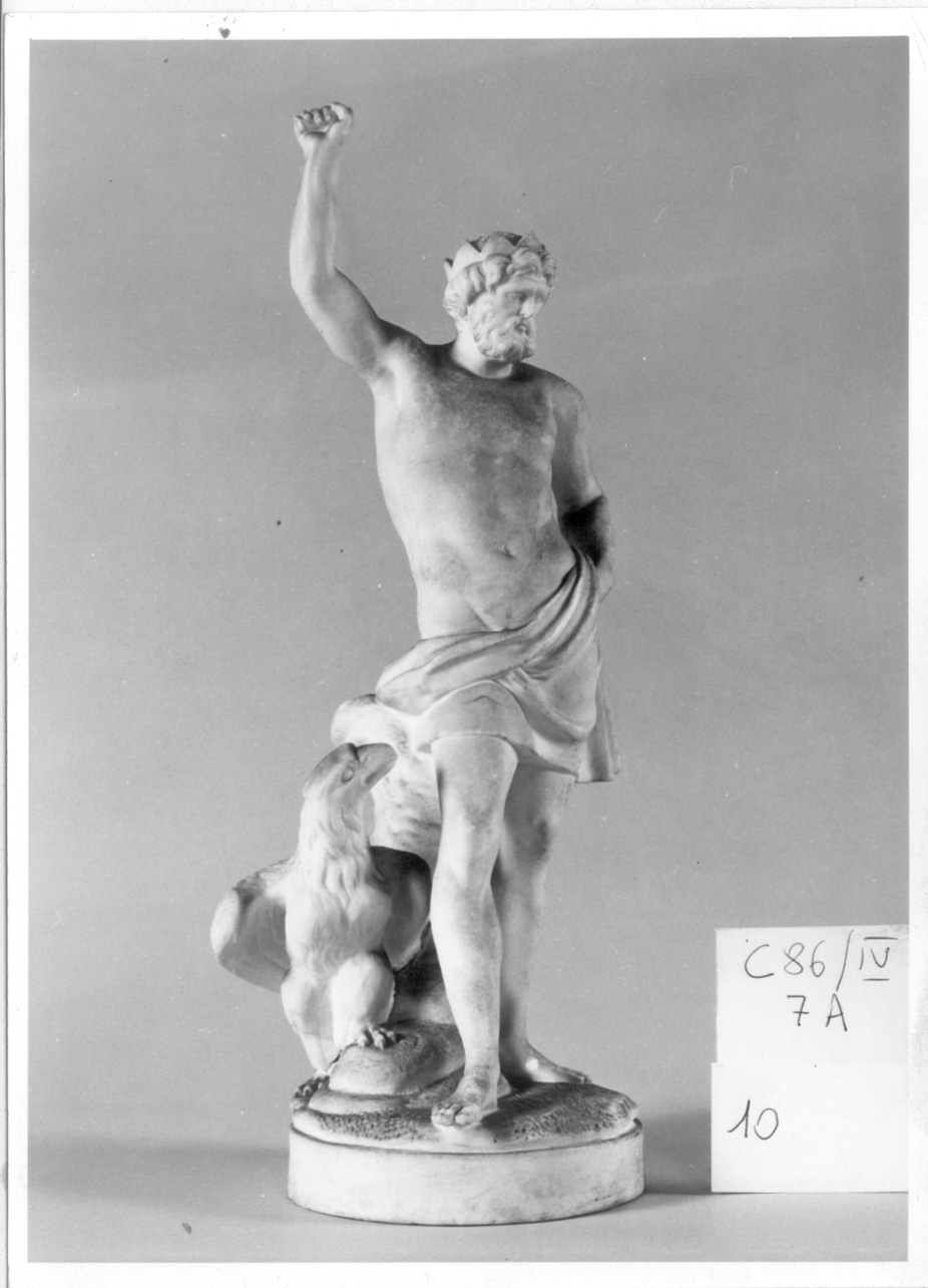 Giove come re del cielo (statuetta, elemento d'insieme) di Manifattura di Nast (fine sec. XVIII)