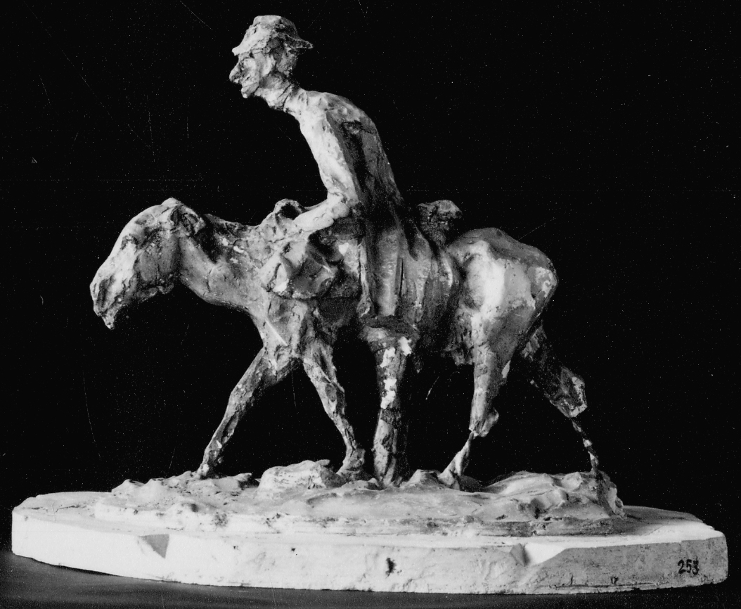 contadino (scultura, opera isolata) di Troubetzkoy Paolo (secc. XIX/ XX)