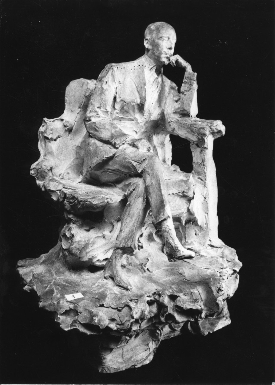 ritratto di Gabriele D'Annunzio (scultura, opera isolata) di Troubetzkoy Paolo (primo quarto sec. XX)