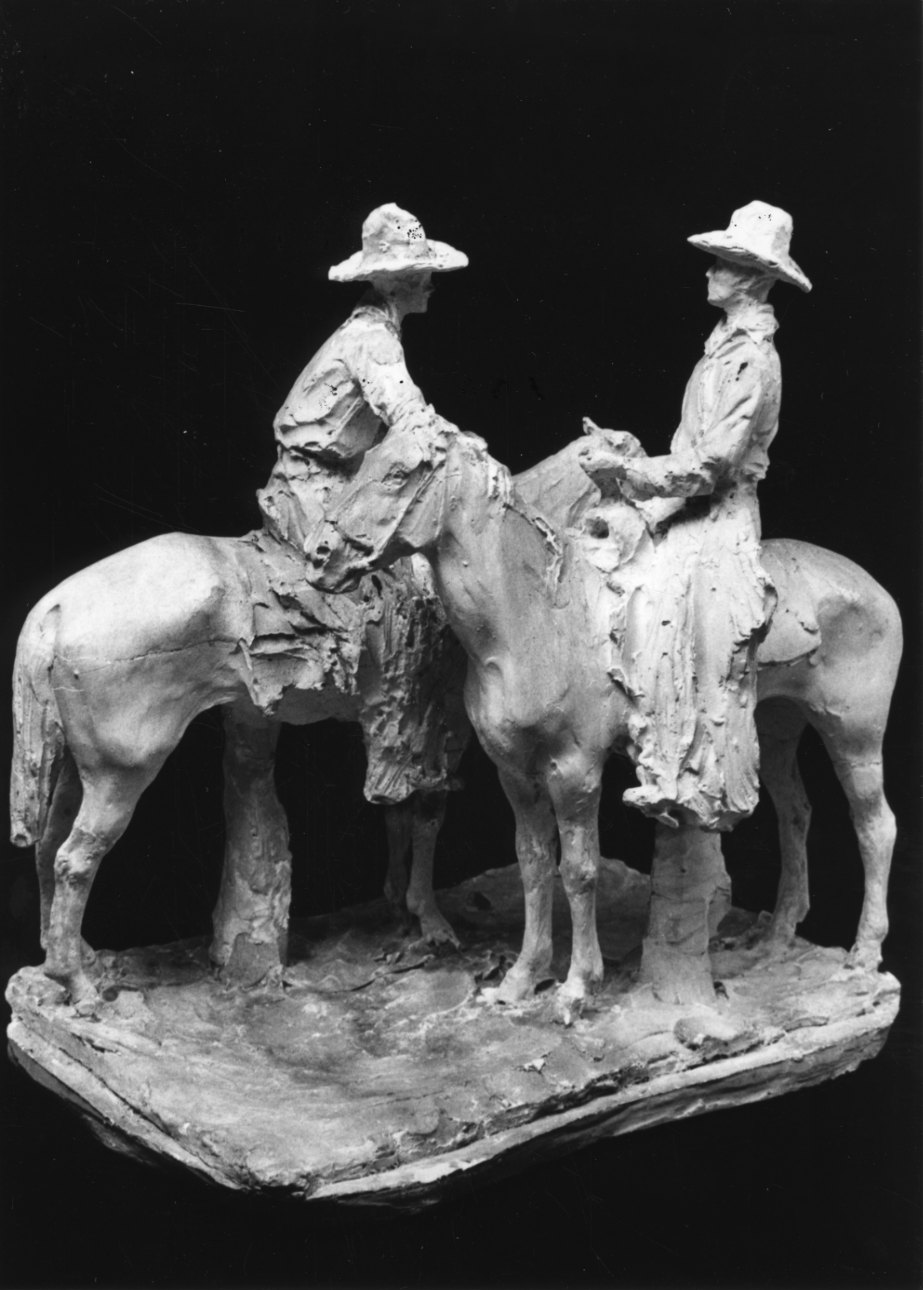 figure a cavallo (gruppo scultoreo, opera isolata) di Troubetzkoy Paolo (primo quarto sec. XX)