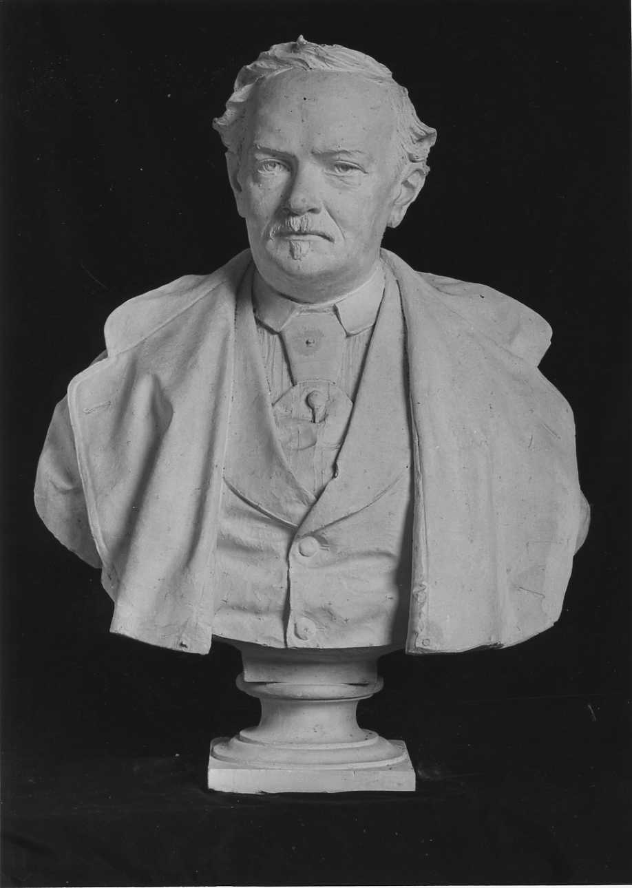 ritratto a mezzo busto di Ferdinando Negro (busto, opera isolata) di Della Vedova Pietro (ultimo quarto sec. XIX)