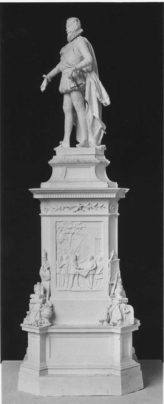ritratto a figura intera di Carlo Emanuele I di Savoia (scultura, opera isolata) di Della Vedova Pietro (fine sec. XIX)