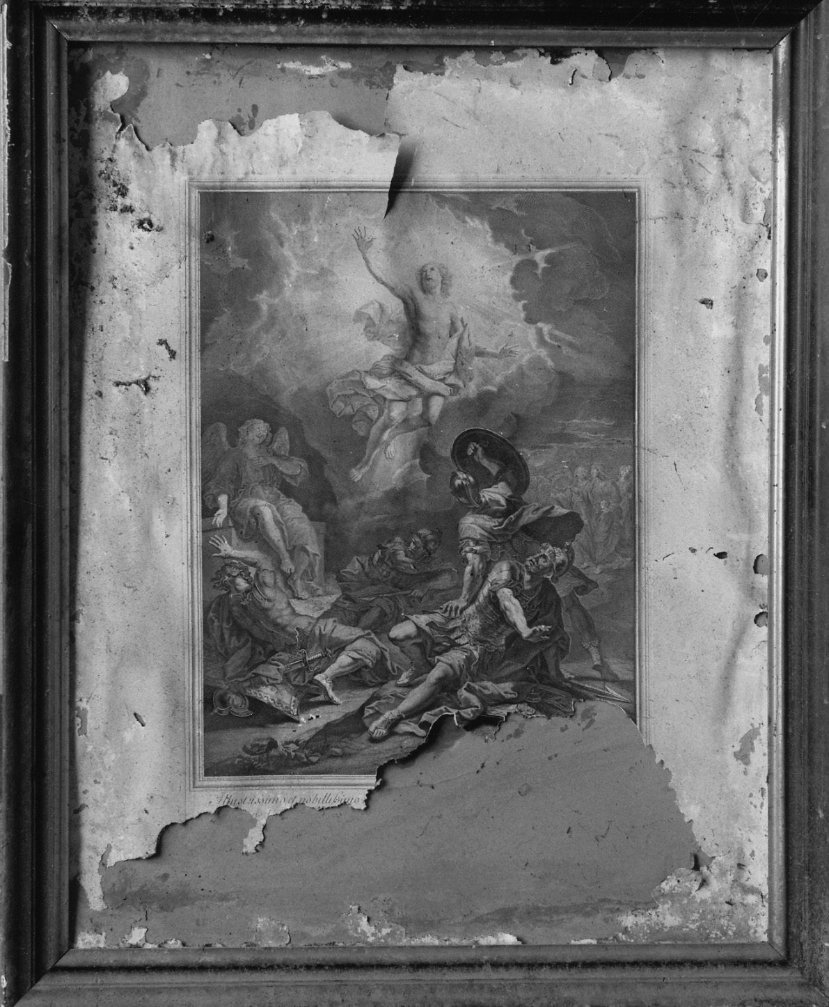 resurrezione di Cristo (stampa) di Drevet Pierre (prima metà sec. XVIII)