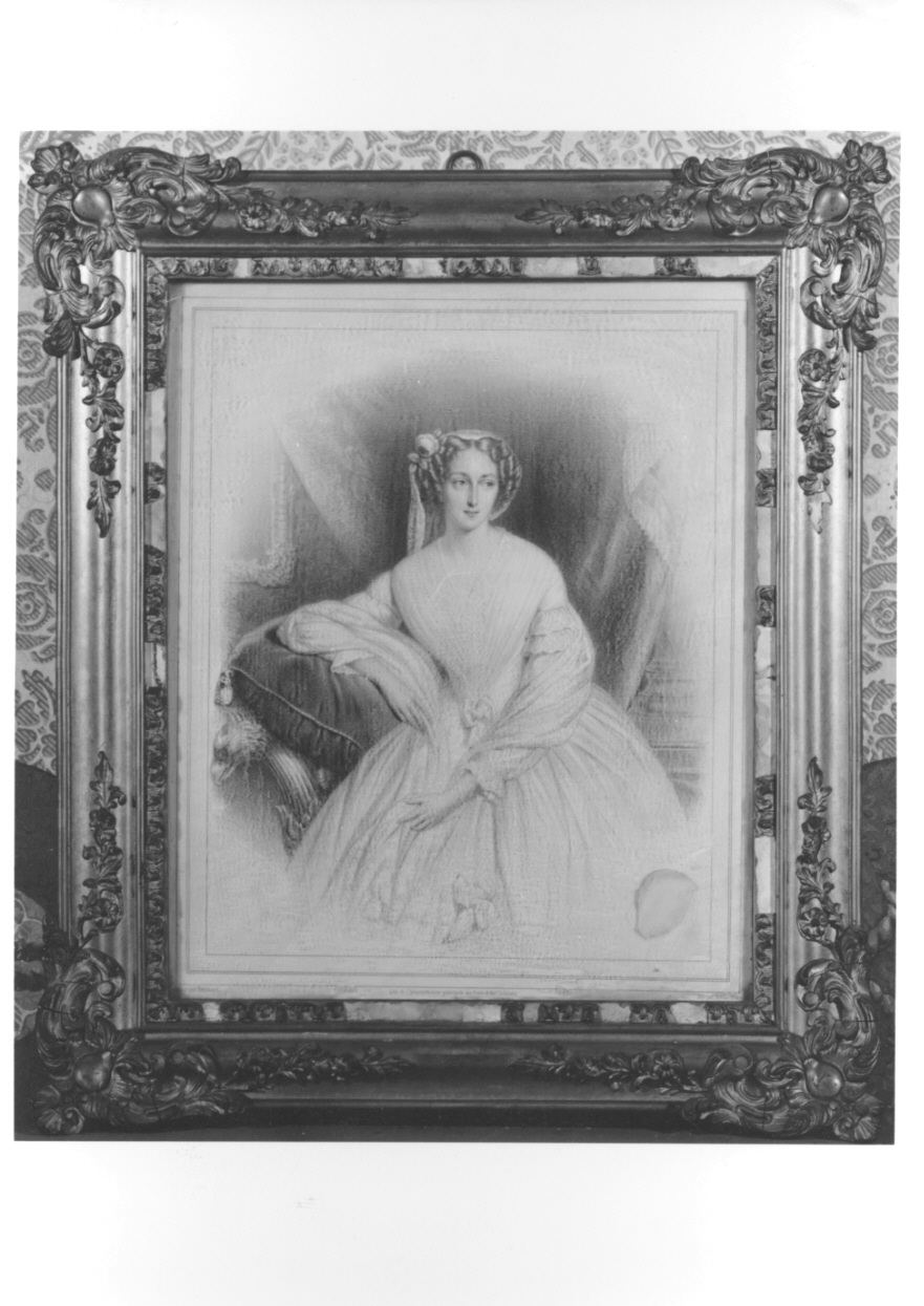 ritratto di donna (stampa) di Bernhardt Joseph, Chevalier François-Frederic (metà sec. XIX)