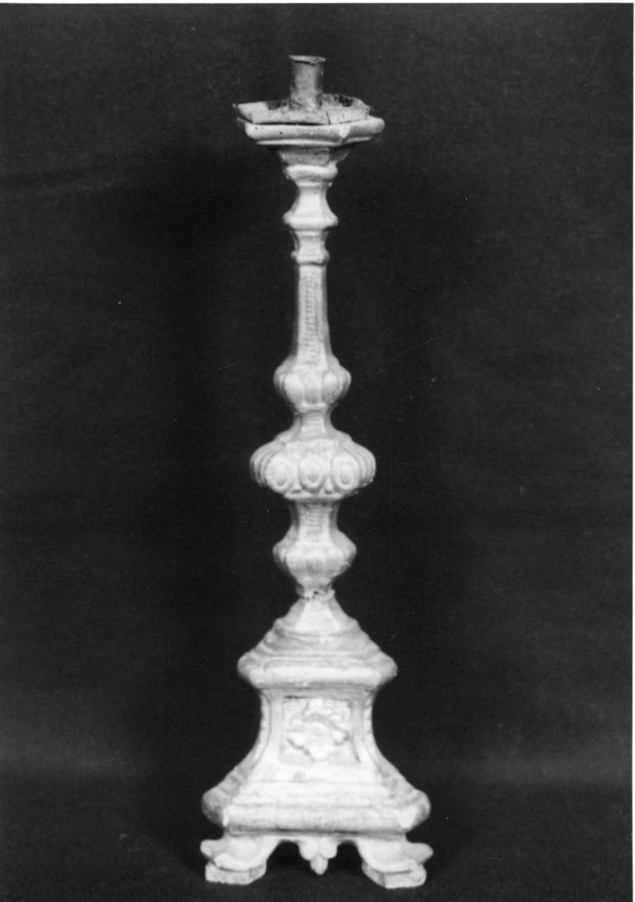 candeliere, serie - bottega piemontese (inizio sec. XVIII)