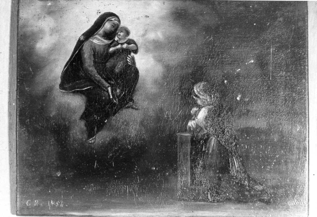 Intervento della Madonna (ex voto, opera isolata) di Bellisio Bartolomeo (metà sec. XIX)