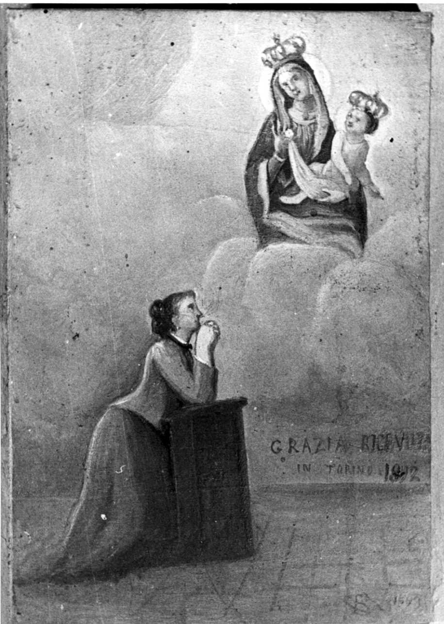 Intervento della Madonna (ex voto, opera isolata) di Boeris Giuseppe (fine sec. XIX)