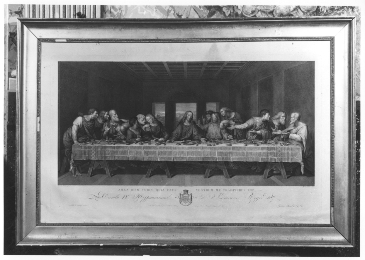 ultima cena (stampa) di Leonardo da Vinci, Matteini Teodoro, Pavon Ignazio (prima metà sec. XIX)