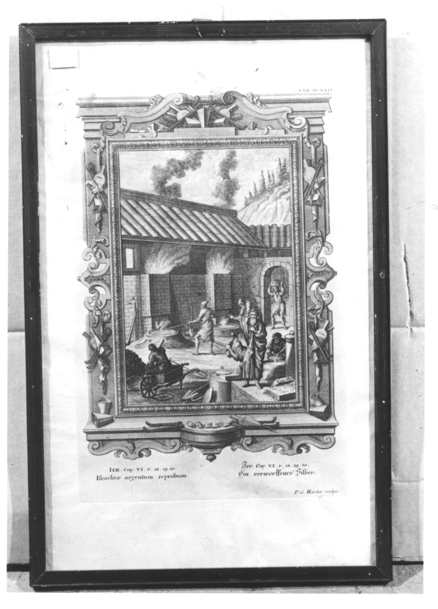 Israele provato dal fuoco (stampa, elemento d'insieme) di Harder Philipp Gottfried (secondo quarto sec. XVIII)