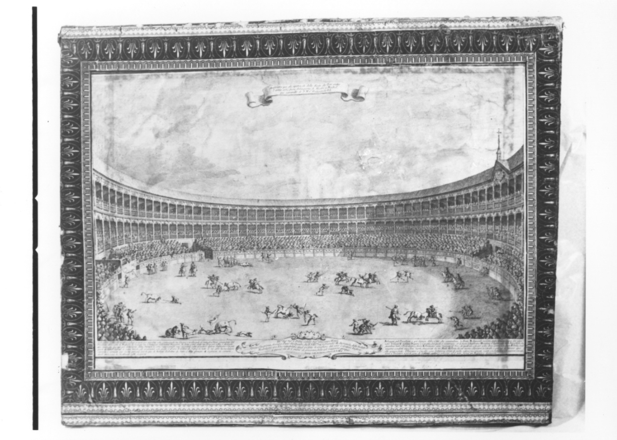 anfiteatro dell'arena di Madrid (stampa) di Jolli Antonio (seconda metà sec. XVIII)