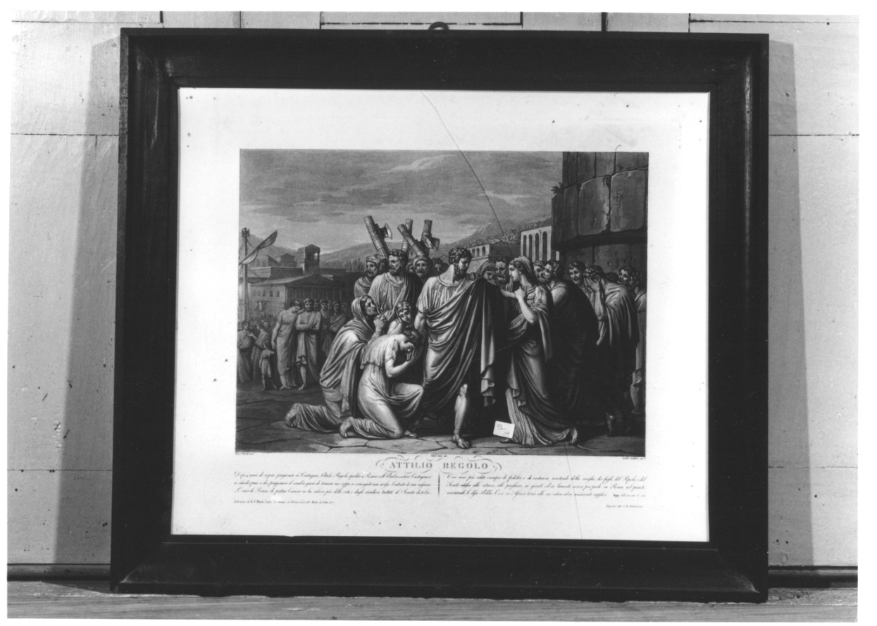 Attilio Regolo (stampa, serie) di Gallina Gallo, Pinelli Bartolomeo, Sala Vitale (prima metà sec. XIX)