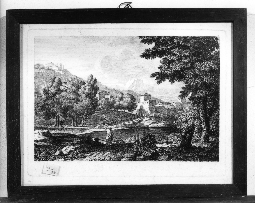 paesaggio con architetture (stampa) di Fabre François-Xavier (inizio sec. XIX)