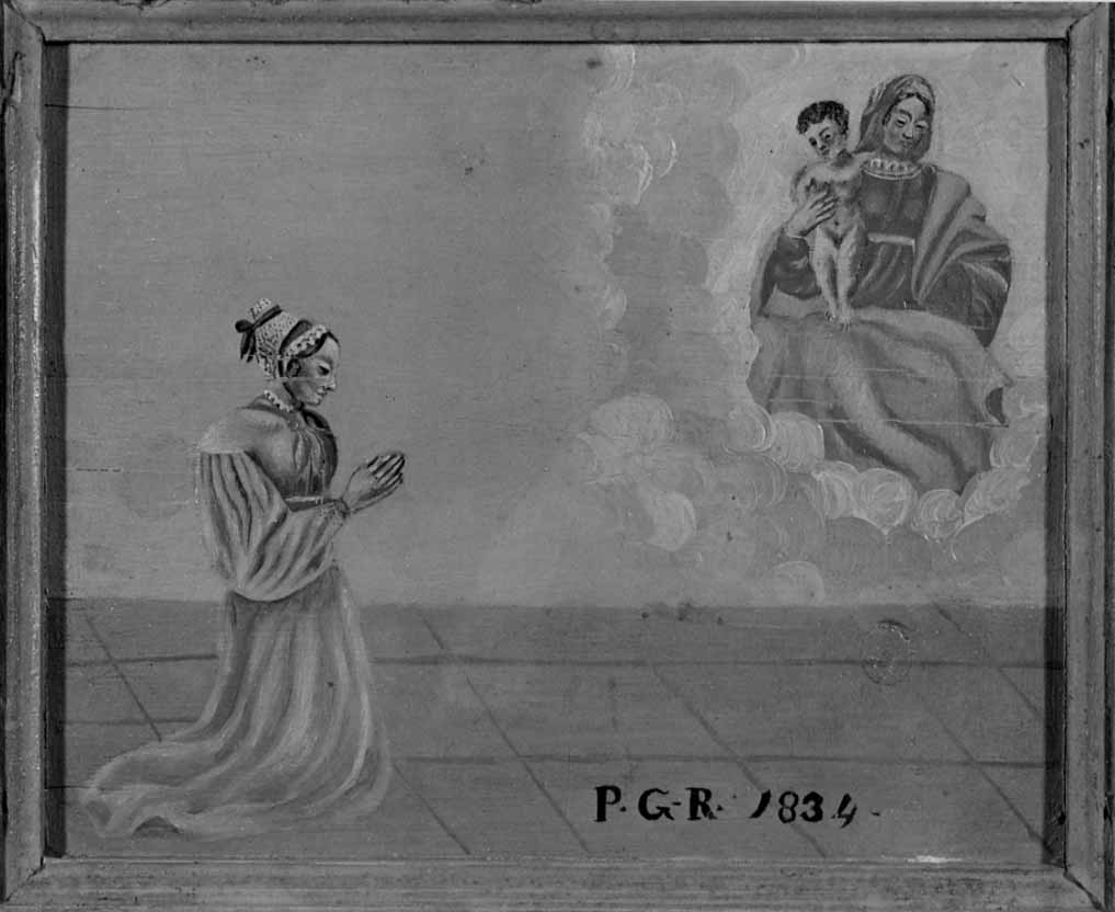 Intervento della Madonna (ex voto, opera isolata) - ambito novarese (secondo quarto sec. XIX)