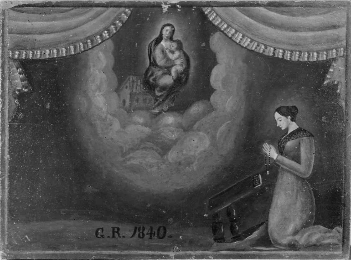 Intervento della Madonna di Loreto (ex voto, opera isolata) - ambito novarese (metà sec. XIX)