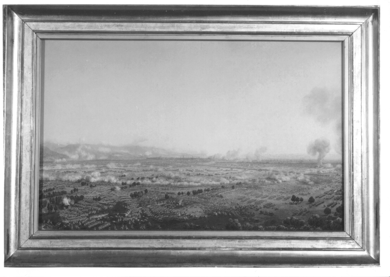 Torino, assedio, la battaglia alla Madonna di Campagna, battaglia alla Madonna di Campagna presso Torino (dipinto, opera isolata) di Bagetti Giuseppe Pietro (primo quarto sec. XIX)