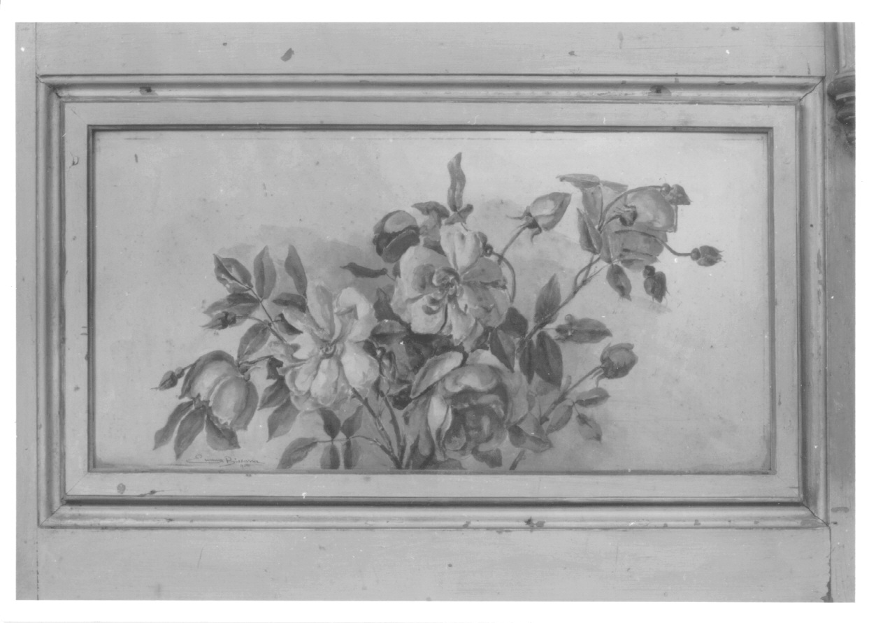 fiori (dipinto, elemento d'insieme) di Biscarra Emma (inizio sec. XX)