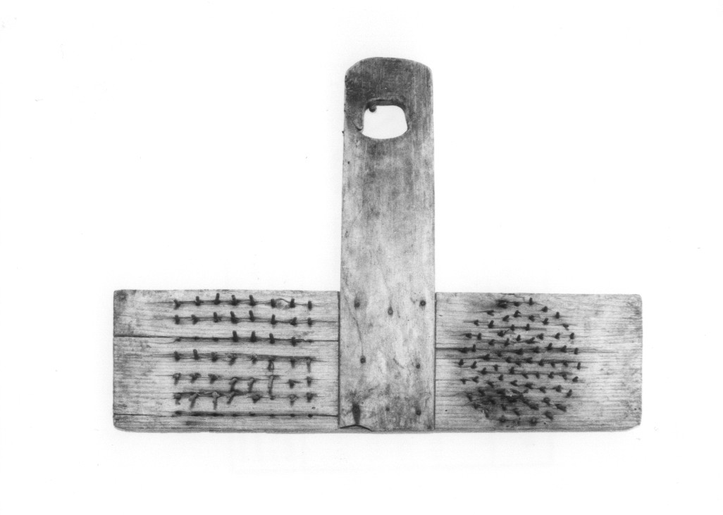 pettine per fibre vegetali (pettine) - bottega abruzzese (secc. XIX/ XX)