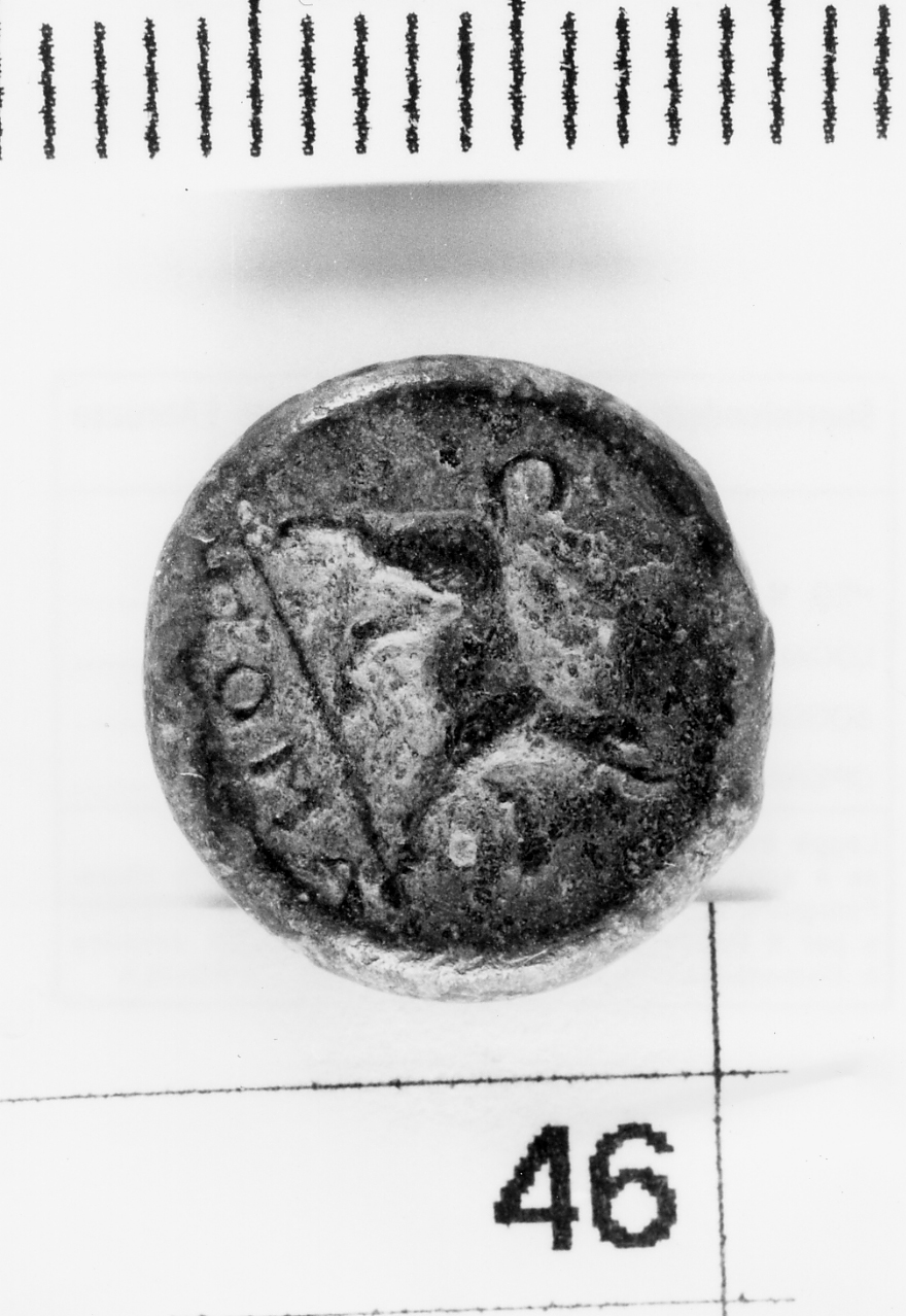 moneta - mezza litra - ambito romano (terzo quarto sec. III a.C)