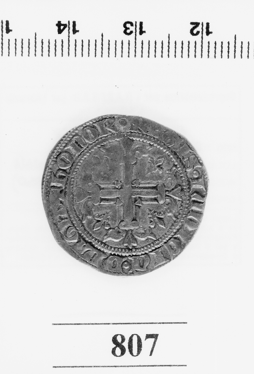 moneta - gigliato (fine/inizio secc. XIII/ XIV d.C)