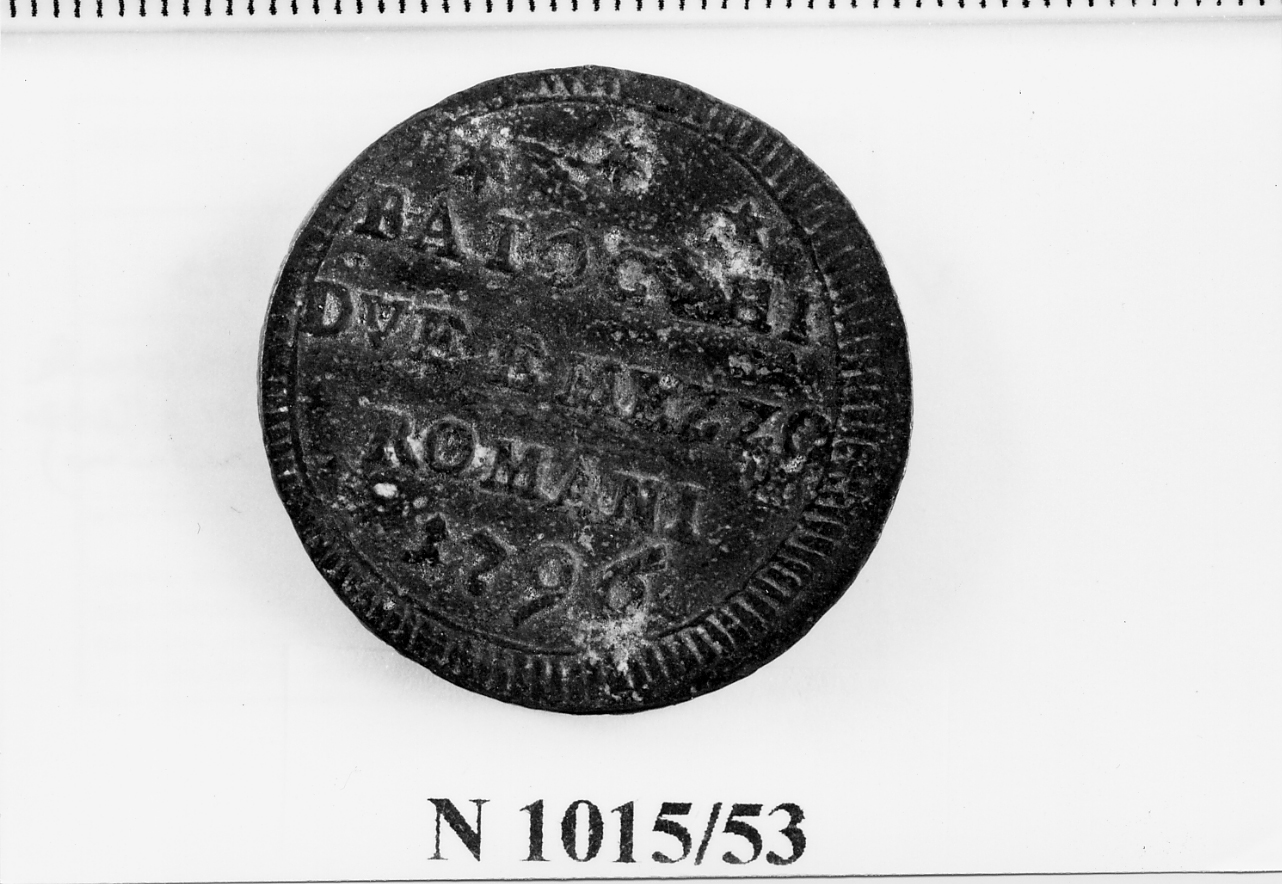 moneta - baiocco (sec. XVIII d.C)
