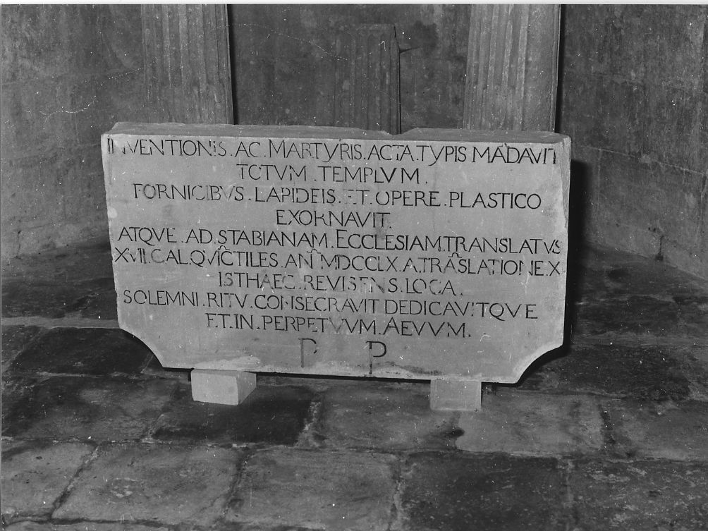 lapide - ambito Italia centrale (sec. XVIII)