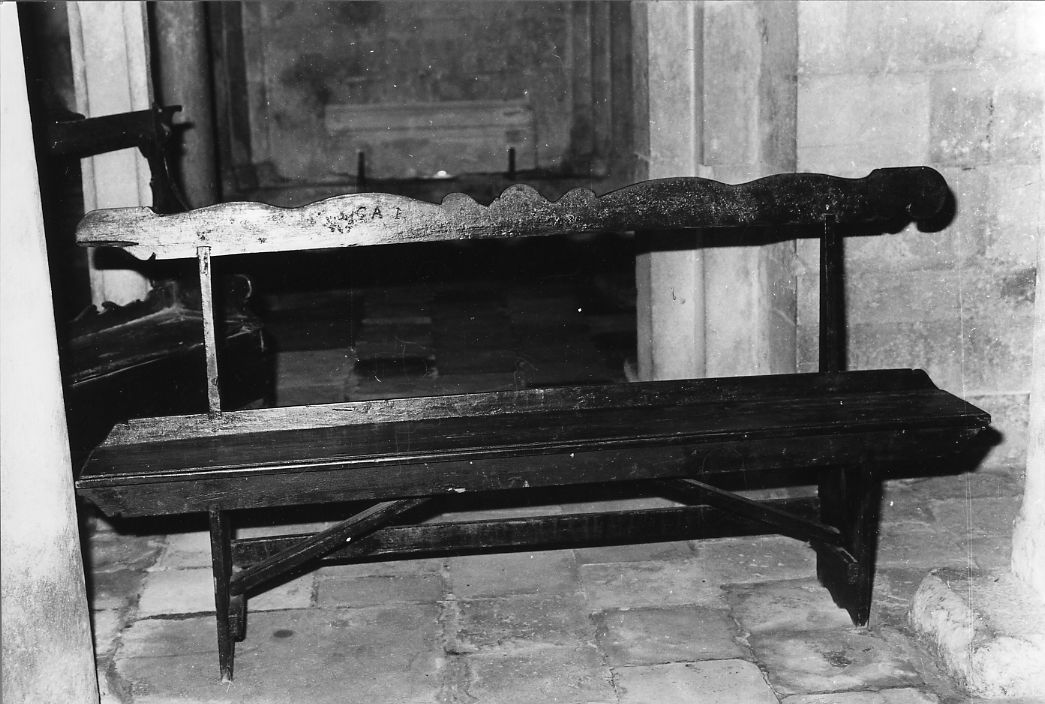 banco da chiesa - ambito Italia centrale (sec. XIX)