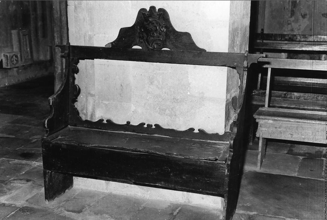 banco da chiesa - ambito Italia centrale (sec. XVIII)