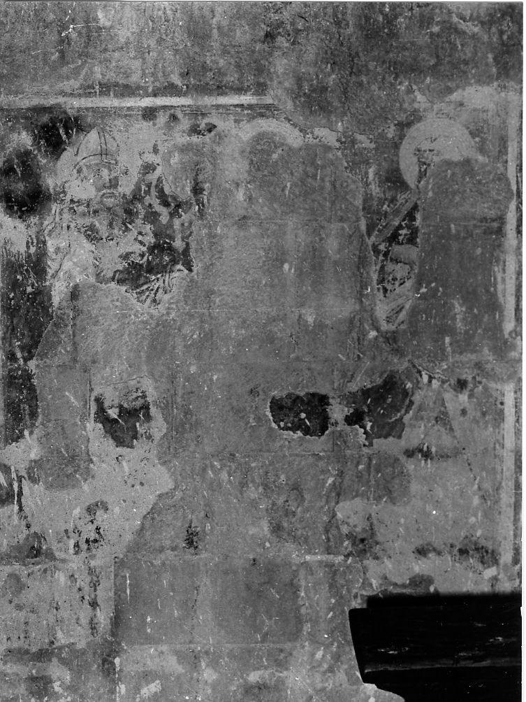 Santo vescovo e Santo (dipinto, frammento) - ambito Italia centrale (sec. XVI)