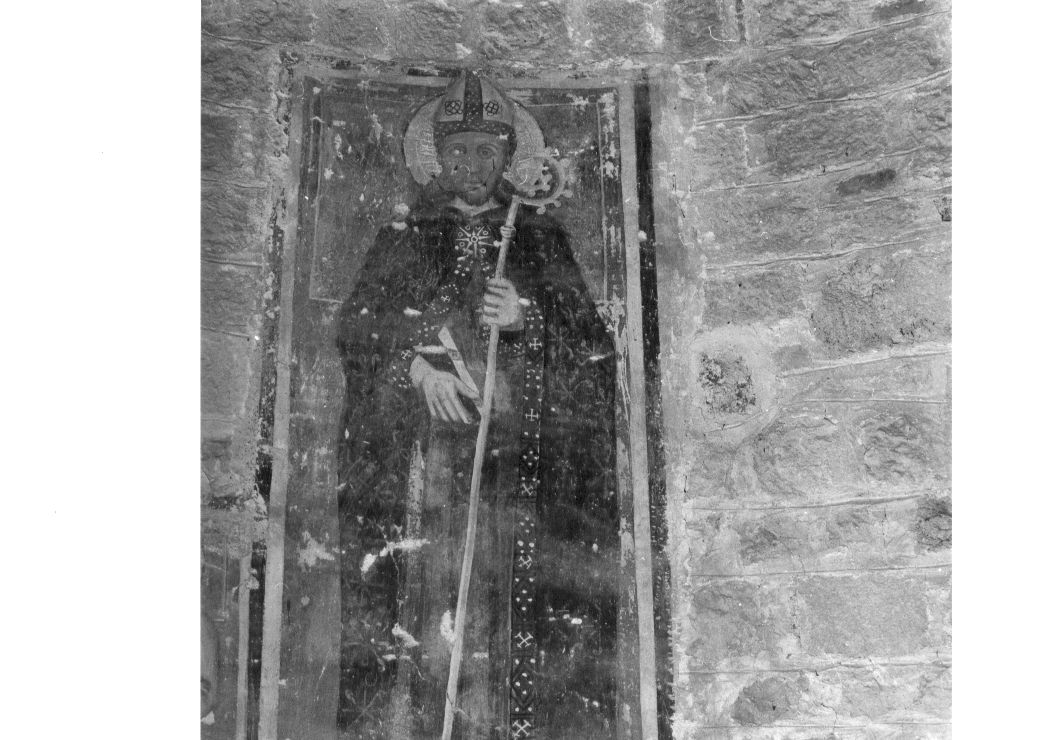 San Tizio (dipinto, opera isolata) - bottega Italia centrale (sec. XIV)