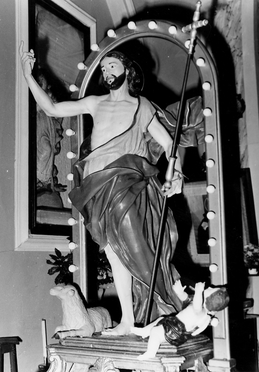 San Giovanni Battista, San Giovanni Battista (statua, opera isolata) - bottega Italia centrale (sec. XVIII)