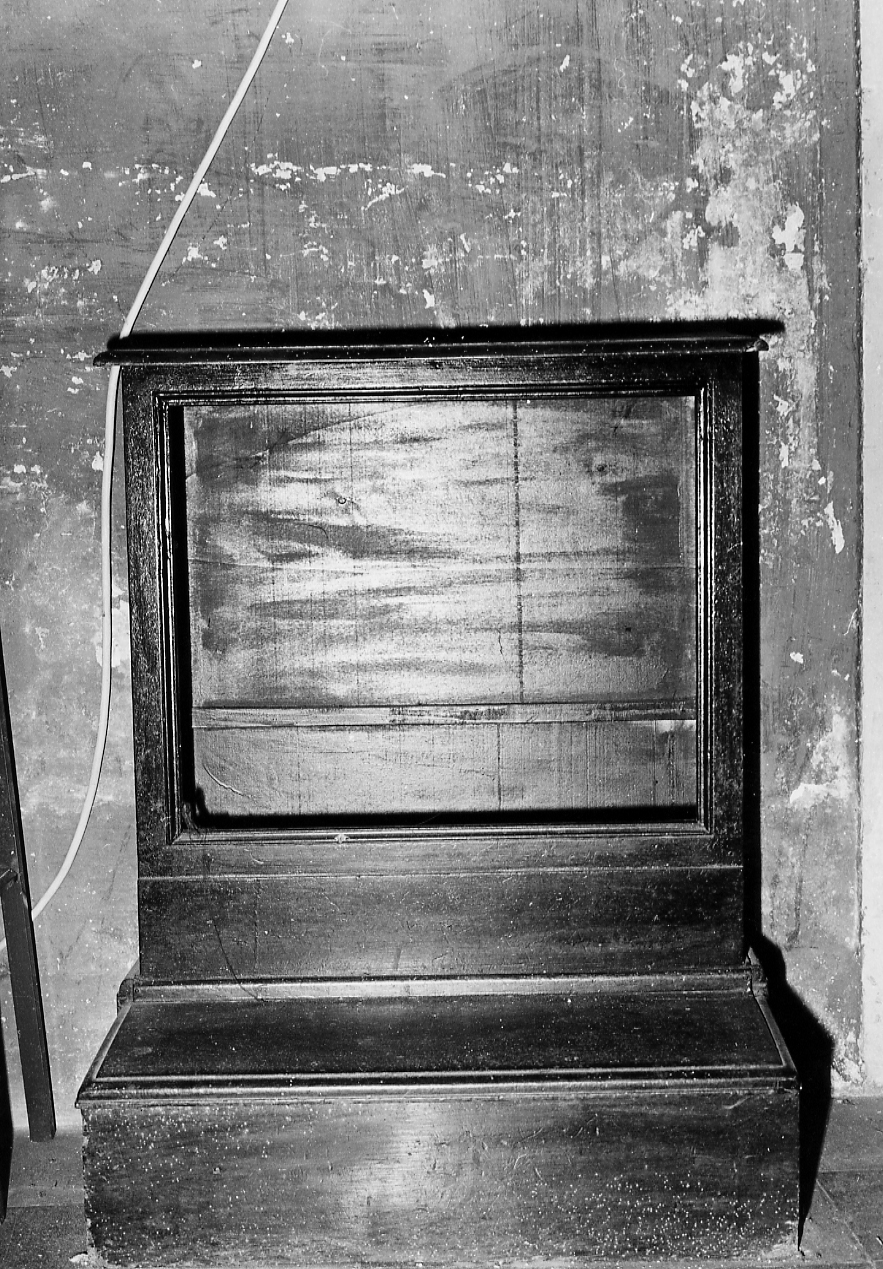 inginocchiatoio, opera isolata - bottega Italia centrale (sec. XIX)